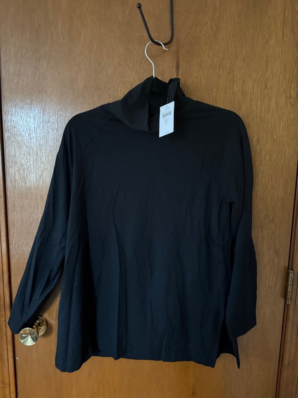 J. Jill Black Petite MP Classic Long-Sleeve Top